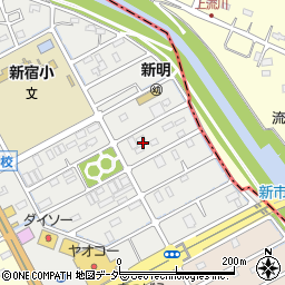 埼玉県東松山市新宿町周辺の地図