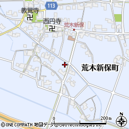 福井県福井市荒木新保町周辺の地図