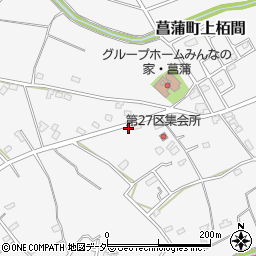 埼玉県久喜市菖蒲町下栢間222周辺の地図
