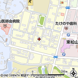 埼玉県東松山市御茶山町周辺の地図