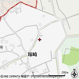 埼玉県春日部市塚崎周辺の地図