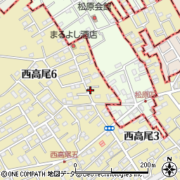 埼玉県北本市西高尾3丁目37周辺の地図