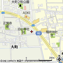 福井県福井市大町21周辺の地図