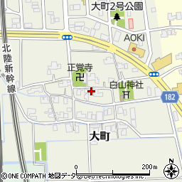 福井県福井市大町9周辺の地図