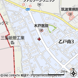 茨城県土浦市乙戸南3丁目周辺の地図