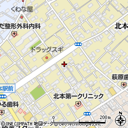 埼玉県北本市北本周辺の地図