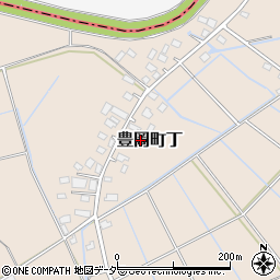 茨城県常総市豊岡町丁1366周辺の地図
