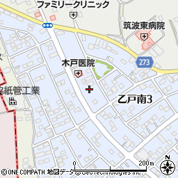 茨城県土浦市乙戸南3丁目8周辺の地図