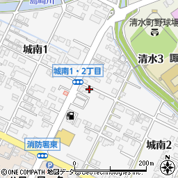 長野県諏訪市城南周辺の地図
