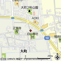 福井県福井市大町8周辺の地図