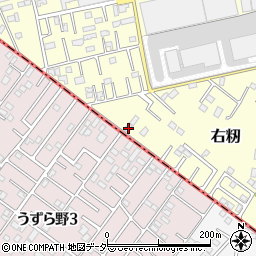 茨城県土浦市右籾2450-14周辺の地図