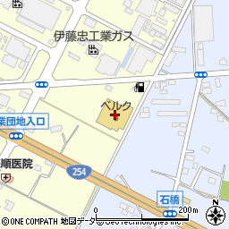 ベルク東松山新郷店周辺の地図