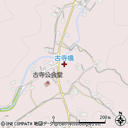 埼玉県比企郡小川町上古寺周辺の地図
