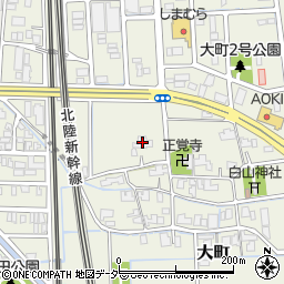 福井県福井市大町11周辺の地図