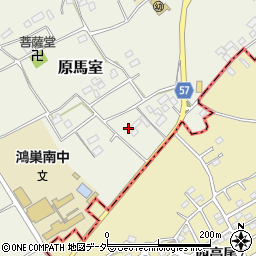埼玉県鴻巣市原馬室3689周辺の地図