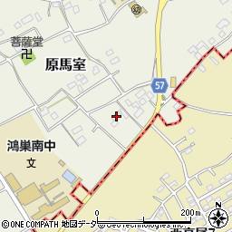 埼玉県鴻巣市原馬室3709周辺の地図