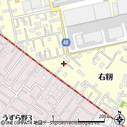 茨城県土浦市右籾2450-40周辺の地図