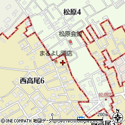 埼玉県北本市西高尾3丁目6周辺の地図