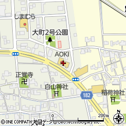 アオキ福井大町店周辺の地図