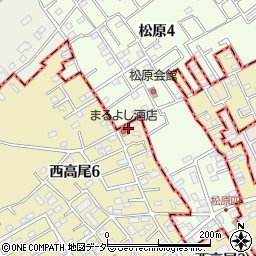 埼玉県北本市西高尾3丁目2周辺の地図