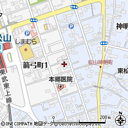 東松山第一ホテル周辺の地図
