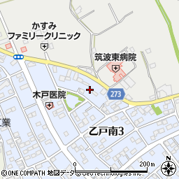 茨城県土浦市乙戸南3丁目5周辺の地図