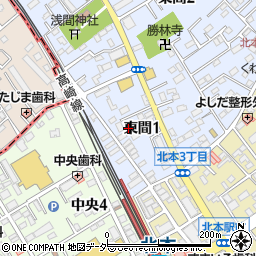 〒364-0007 埼玉県北本市東間の地図