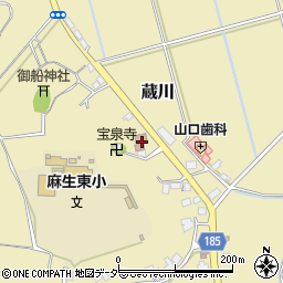 茨城県行方市蔵川438周辺の地図