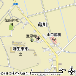 茨城県行方市蔵川438周辺の地図