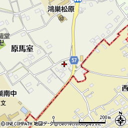 埼玉県鴻巣市原馬室3716周辺の地図