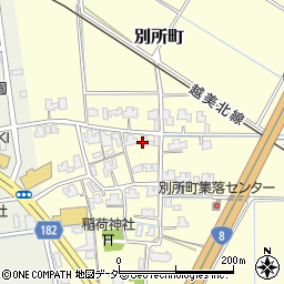 福井県福井市別所町周辺の地図