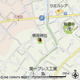 埼玉県比企郡吉見町久保田117周辺の地図