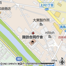 長野県諏訪市上川1丁目1661周辺の地図