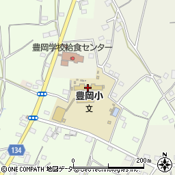 常総市立豊岡小学校周辺の地図