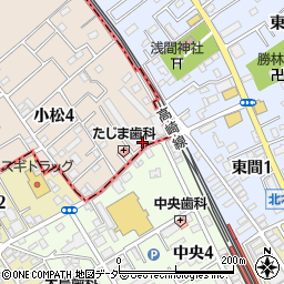 小田急公園周辺の地図