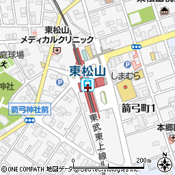東松山駅周辺の地図