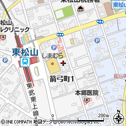 東松山マンション自治会周辺の地図