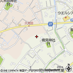 埼玉県比企郡吉見町久保田127周辺の地図