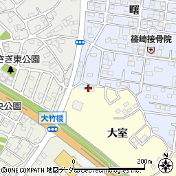 茨城県稲敷郡阿見町大室8周辺の地図