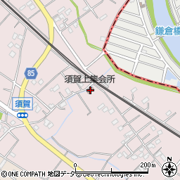 須賀上集会所周辺の地図