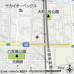 福井通信建設株式会社周辺の地図