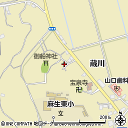 茨城県行方市蔵川445周辺の地図