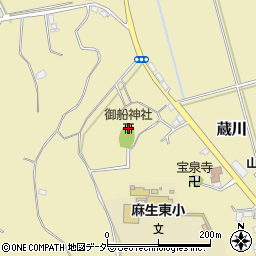 御船神社周辺の地図