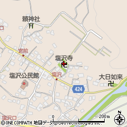 塩沢寺周辺の地図