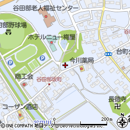 茨城県つくば市谷田部6196周辺の地図