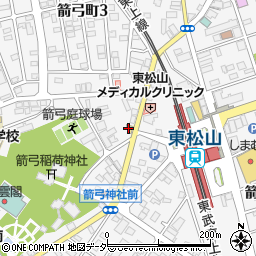ローソン東松山箭弓町店周辺の地図