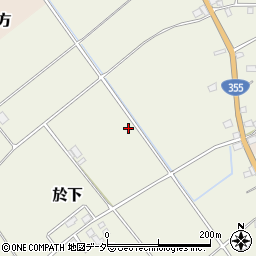 茨城県行方市於下周辺の地図