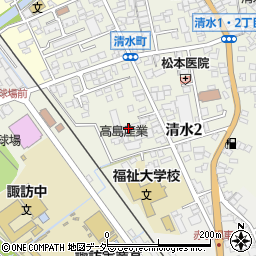 高島産業株式会社　諏訪工場周辺の地図