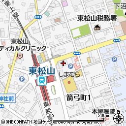 ぎょうざの満洲 東松山駅前店周辺の地図