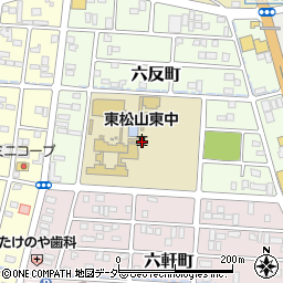 埼玉県東松山市六反町4周辺の地図